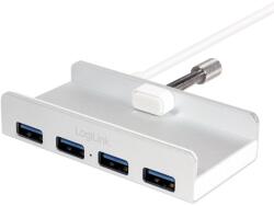 LogiLink HUB extern LOGILINK, porturi USB: USB 3.0 x 4, conectare prin USB 3.0, argintiu, UA0300 (timbru verde 0.8 lei) (UA0300)