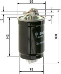 Bosch Filtru combustibil BOSCH 0 450 906 274 (0 450 906 274) - autobob