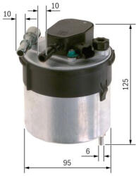 Bosch Filtru combustibil BOSCH F 026 402 204 (F 026 402 204) - autobob