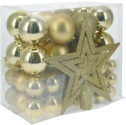4home Set de ornamente de Crăciun Trim 54 buc, auriu