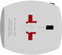 SKROSS MUVUSB-A-C USB/Type-C töltő bemenettel világutazó adapter (MUVUSB-A-C)