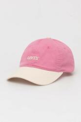 Levi's pamut baseball sapka rózsaszín, nyomott mintás - rózsaszín Univerzális méret - answear - 10 790 Ft