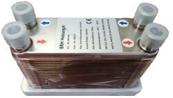 BRH 4x3/4" 30 lemezes forrasztott lemezes hőcserélő, BRH 76×206× 77 mm, 0, 42 m2 (BRH-45)