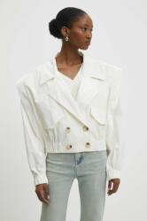 Answear Lab rövid kabát női, bézs, átmeneti, oversize - bézs M - answear - 20 990 Ft