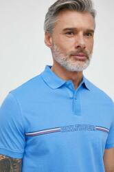 Tommy Hilfiger pamut póló nyomott mintás - kék XL