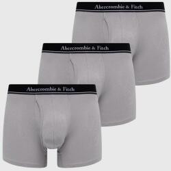 Abercrombie & Fitch boxeralsó 3 db szürke, férfi - szürke L - answear - 14 990 Ft