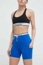 Calvin Klein Performance edzős rövidnadrág nyomott mintás, magas derekú - kék L - answear - 15 990 Ft