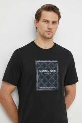 Michael Kors pamut póló fekete, férfi, nyomott mintás - fekete L - answear - 27 990 Ft