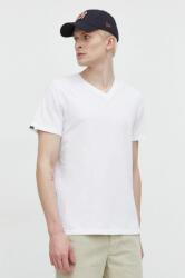 Superdry pamut póló fehér, férfi, sima - fehér M - answear - 14 990 Ft