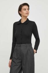 Sisley pulóver fekete, női, könnyű - fekete L