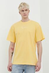 Karl Kani pamut póló sárga, férfi - sárga XL