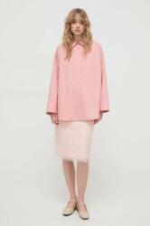 By Malene Birger pamut ing női, galléros, rózsaszín, relaxed - rózsaszín 36 - answear - 52 990 Ft