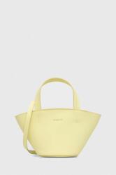 Patrizia Pepe bőr táska sárga, 8B0175 L095 - sárga Univerzális méret