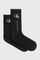 Calvin Klein Jeans zokni 2 db fekete, női - fekete Univerzális méret - answear - 5 590 Ft