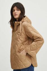 Medicine rövid kabát női, bézs, átmeneti, oversize - bézs XL
