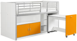 VIPACK Narancssárga emeletes ágy asztallal és komóddal Vipack Bonny 90 x 200 cm (BONHS9111)