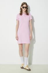 Lacoste ruha rózsaszín, mini, egyenes - rózsaszín 36