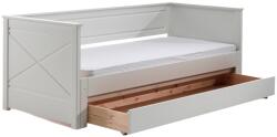 VIPACK Fehér fenyő összecsukható ágy Vipack Pino 90/180 x 200 cm fiókkal (PICOKBRB9314)