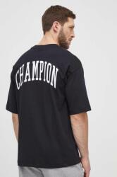 Champion pamut póló fekete, férfi, nyomott mintás, 219855 - fekete S