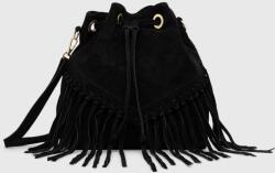 Answear Lab velúr táska fekete - fekete Univerzális méret - answear - 16 190 Ft