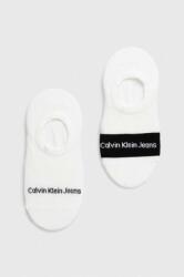 Calvin Klein Jeans zokni 2 db fekete, női - fehér Univerzális méret