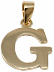 Ékszershop Fényes "G" betű arany medál (1254288)