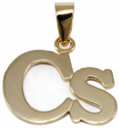 Ékszershop Fényes "Cs" betű arany medál (1254283)