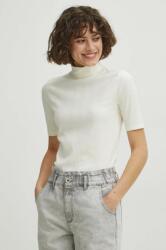 Medicine pamut póló női, garbónyakú, bézs - bézs XL