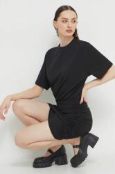 Abercrombie & Fitch ruha fekete, mini, testhezálló - fekete L - answear - 19 990 Ft