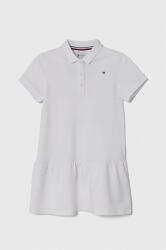 Tommy Hilfiger gyerek ruha fehér, mini, harang alakú - fehér 122 - answear - 19 990 Ft