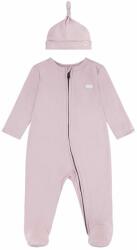 Levi's rugdalózó LVN FOOTED COVERALL & HAT SET - rózsaszín 62
