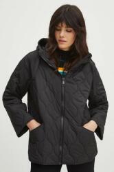 Medicine rövid kabát női, fekete, átmeneti, oversize - fekete L - answear - 25 990 Ft