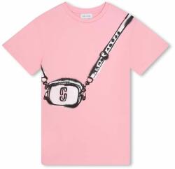 Marc Jacobs gyerek pamutruha rózsaszín, mini, egyenes - rózsaszín 138