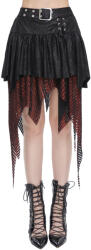 Devil Fashion Fustă pentru femei DEVIL FASHION - Negru și roșu - SKT18002