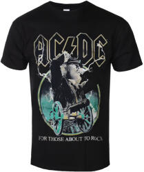 ROCK OFF Tricou pentru bărbați AC/DC - FTATR Yellow Outlines - ACDCTS98MB