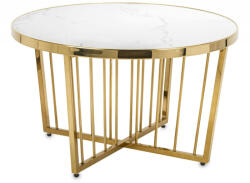 Art-Pol Design dohányzóasztal, márvány hatású asztallap 49x79x79cm (138586)