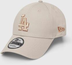 New Era pamut baseball sapka bézs, nyomott mintás, LOS ANGELES DODGERS - bézs Univerzális méret - answear - 10 990 Ft