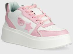 Chiara Ferragni bőr sportcipő Sneakers School rózsaszín, CF3217_012 - rózsaszín Női 38