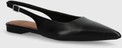 Vagabond Shoemakers bőr balerina cipő HERMINE fekete, nyitott sarokkal, 5733-101-20 - fekete Női 36
