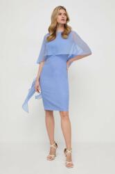 Luisa Spagnoli selyem ruha mini, egyenes - kék 42