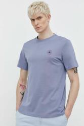 Converse pamut póló nyomott mintás - kék S - answear - 8 290 Ft