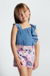 Mayoral gyerek pamut rövidnadrág lila, mintás, állítható derekú - lila 92