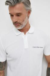 Calvin Klein Jeans poló bézs, férfi, nyomott mintás - bézs XXL