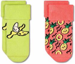 Happy Socks gyerek zokni Kids Fruits Baby Terry Socks 2 pár sárga - sárga 13/17