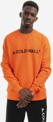 A-cold-wall* pamut melegítőfelső Essential Logo Crewneck narancssárga, férfi, nyomott mintás - narancssárga L
