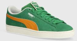 PUMA velúr sportcipő Suede Patch zöld, 374915 - zöld Férfi 45