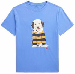 Ralph Lauren gyerek pamut póló nyomott mintás - kék 140-149 - answear - 17 990 Ft