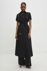 ANSWEAR kabát női, fekete, átmeneti, kétsoros gombolású - fekete L - answear - 25 890 Ft