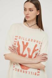 Billabong pamut póló BILLABONG X CORAL GARDENERS női, bézs - bézs XS