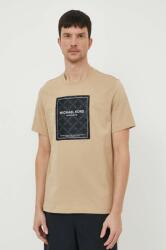 Michael Kors pamut póló bézs, férfi, nyomott mintás - bézs XL - answear - 22 990 Ft